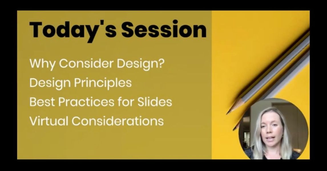 Design principles to deliver effective visual presentations for remote learning