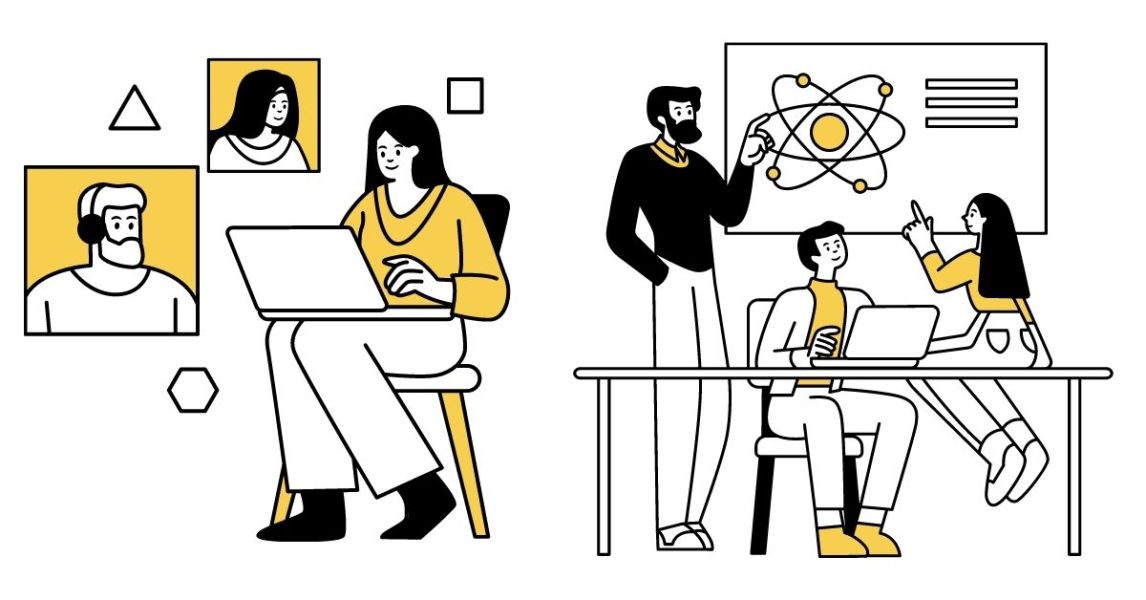 Reaping the benefits of synchronous and asynchronous learning